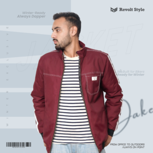 Exclusive  Bikers Winter Jacket | Dark Maroon